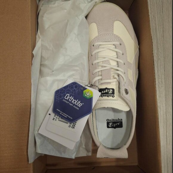Onitsuka Tiger MEXICO 66, Unisex 5.5, Womens 7 Cream/Birch, NEW in box - Picture 2 of 4